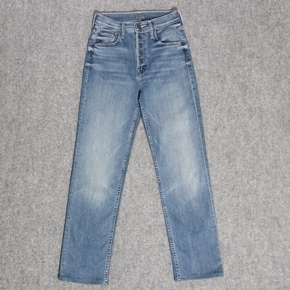 Mother Pixie Tomcat Ankle Jeans Daytime Warrior Blue Stretch Jeans Women's 24x27